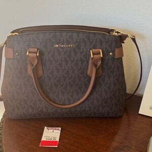 Michael Kors Dark Brown Signature Satchel